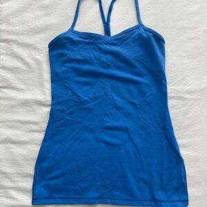 Blue Lulu Lemon Power Y Tank